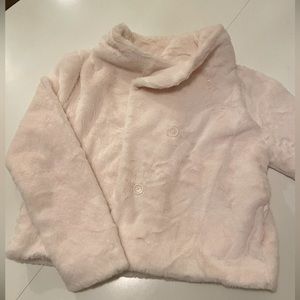 Faux fur crop jacket XS